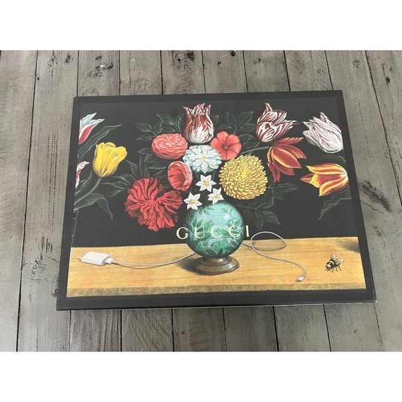 NWT Gucci Coco Capitan Silk Blend Black Shawl Scarf 140 x 140 - Picture 9 of 9